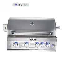 Deluxe Built-In Stainless Steel Gas Grill Tabletop Customizer Outdoor Kitchen Commercial and Home Grill Grill
