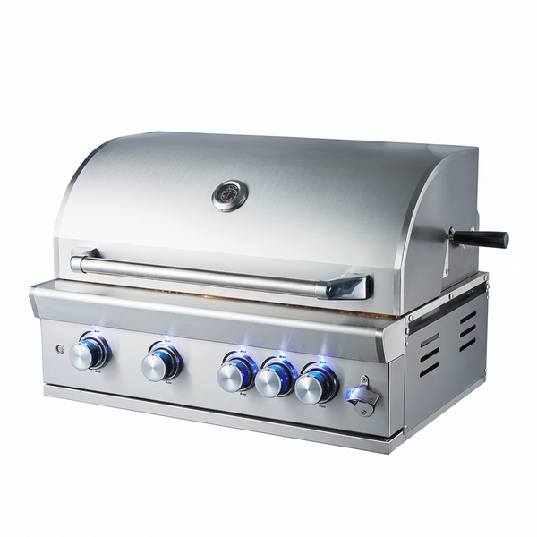 Deluxe Built-In Stainless Steel Gas Grill Tabletop Customizer Outdoor Kitchen Commercial and Home Grill Grill