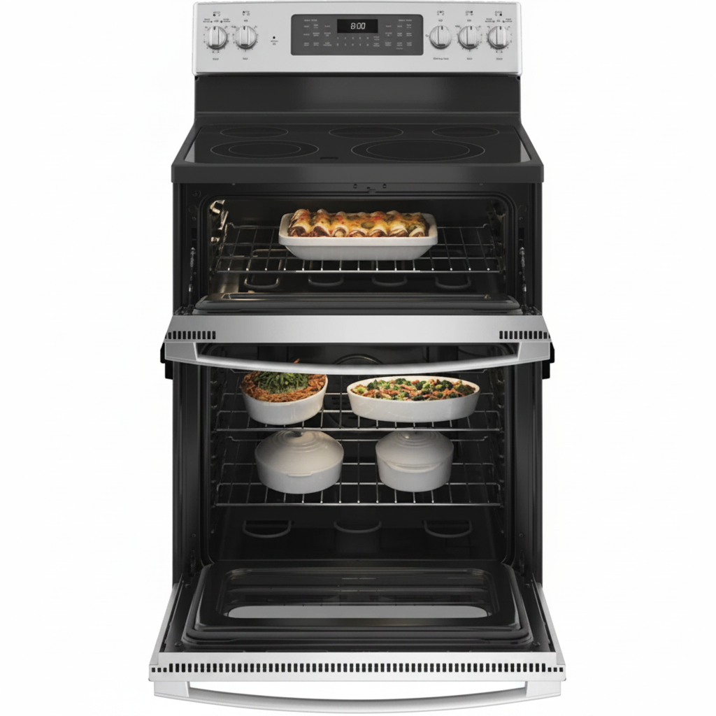 30" 6.6 Cu. Ft. Freestanding Electric Range with 5 Elements and Convection Oven