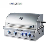 Deluxe Built-In Stainless Steel Gas Grill Tabletop Customizer Outdoor Kitchen Commercial and Home Grill Grill