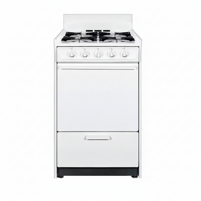 20 In. 2.5 Cu. Ft. Gas Range in White
