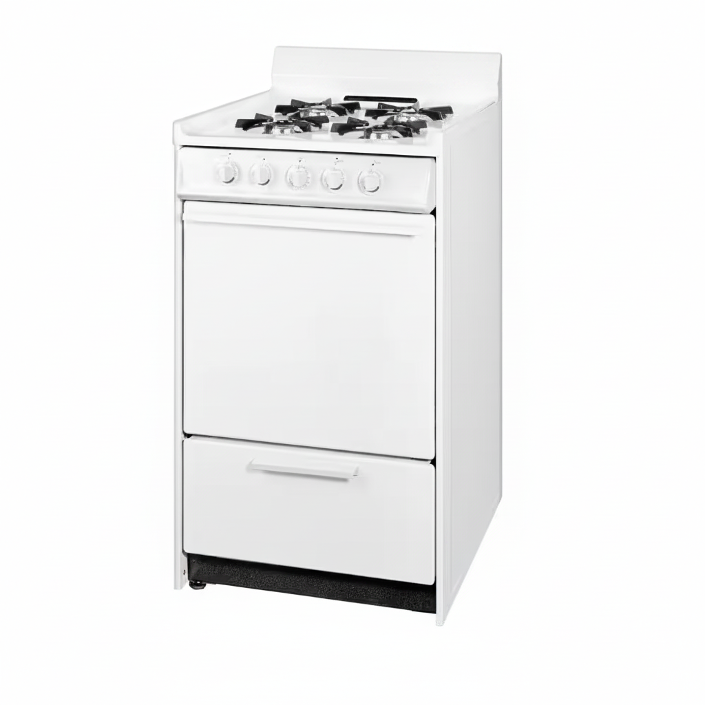 20 In. 2.5 Cu. Ft. Gas Range in White